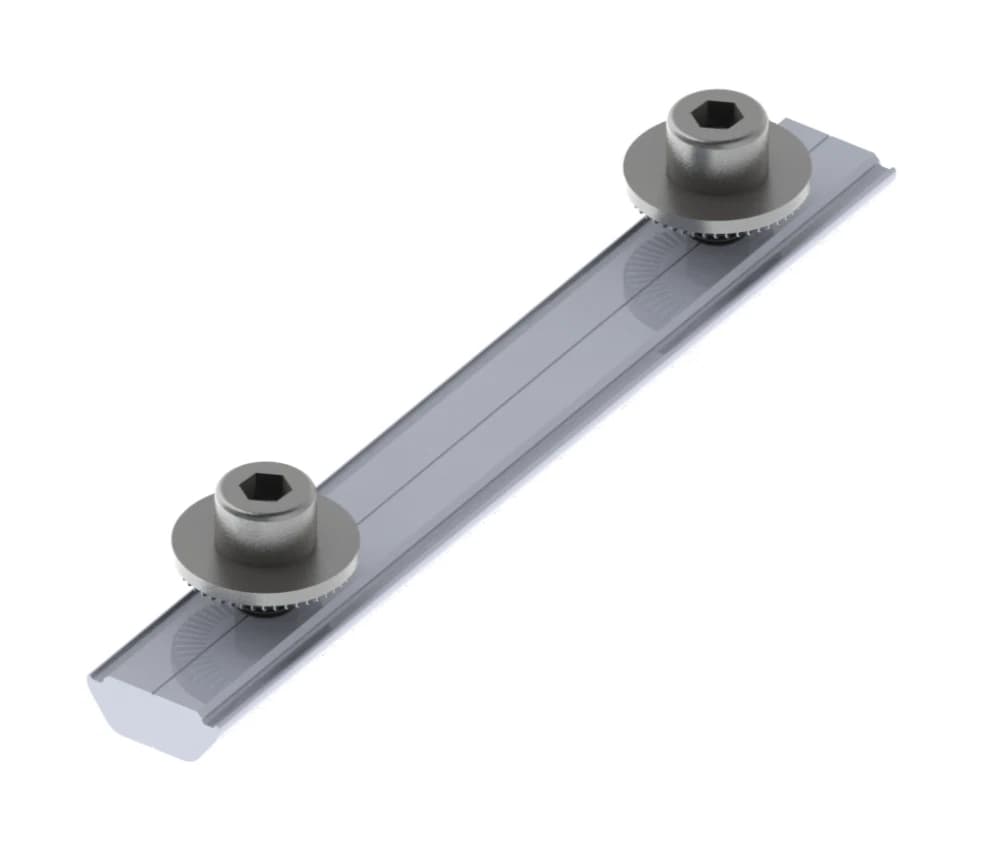 10 Pack Solar Panel Rail Splice Connector PV Racking Joiner Bar Roof Mount Kit main gallery image